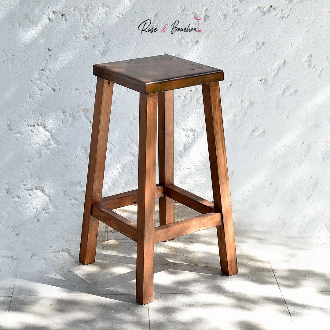 Tabouret Basique en bois massif de cerisier