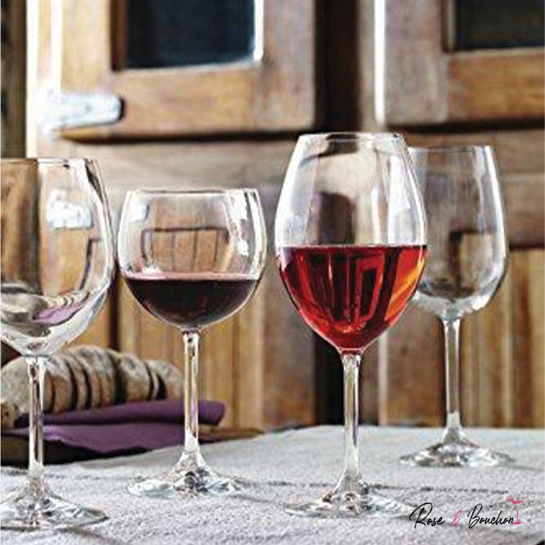 Verre à Vin Rouge ZILINA en cristal de bohème – 65 cl (Pack de 6 Verres)