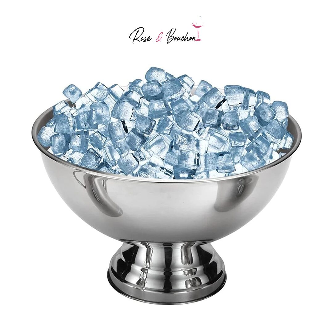 Seau à glace en acier inoxydable