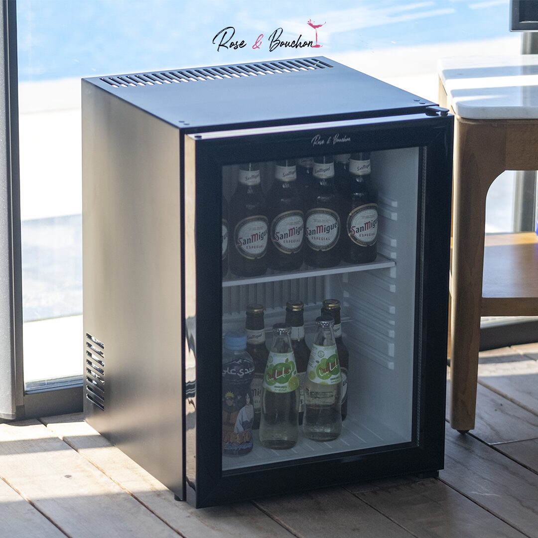 Mini-bar silencieux 0 Décibels – Porte vitrée réversible