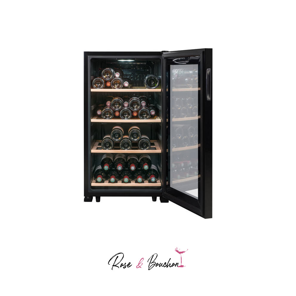 Cave à vin 52 bouteilles porte vitrée ENCASTRABLE