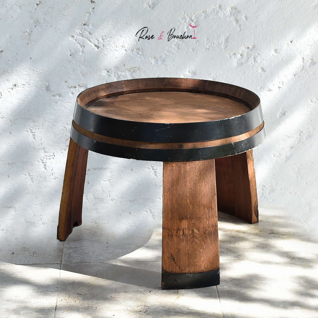 Table basse en bois fût de chêne
