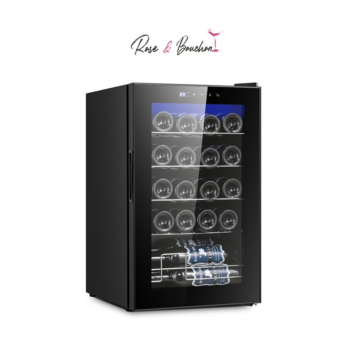 Cave à vin – 20 bouteilles Compressor system-Rose et bouchon