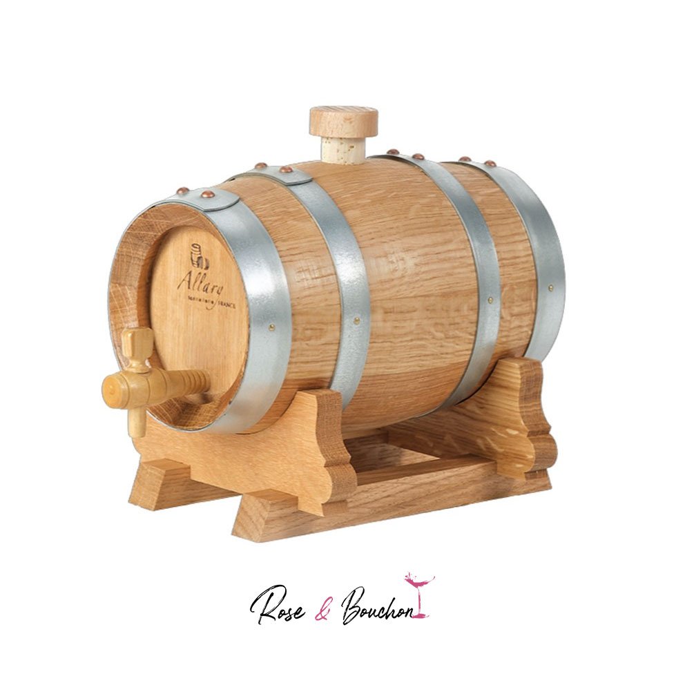 Mini-barrique en chène pour le veillissement et l'aromatisation du vin-10 Litres