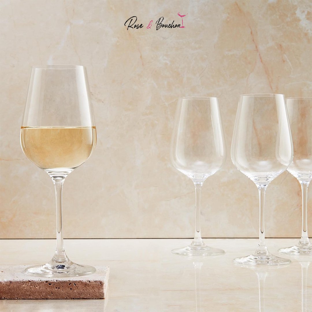 Verre à vin en cristal de Bohème de 36 cl – Pack de 6