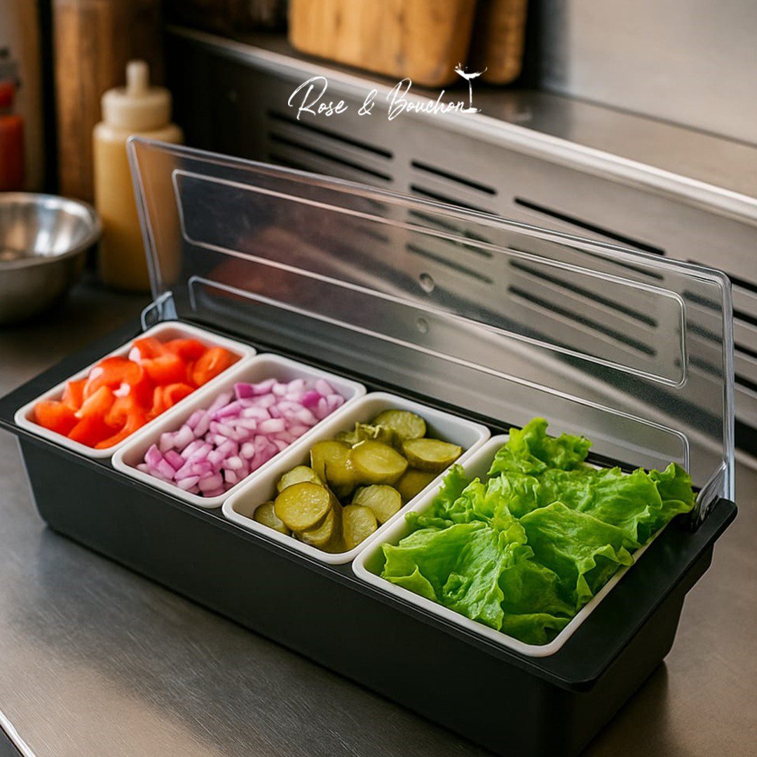 Station à garniture PRO pour cocktails-5 compartiments