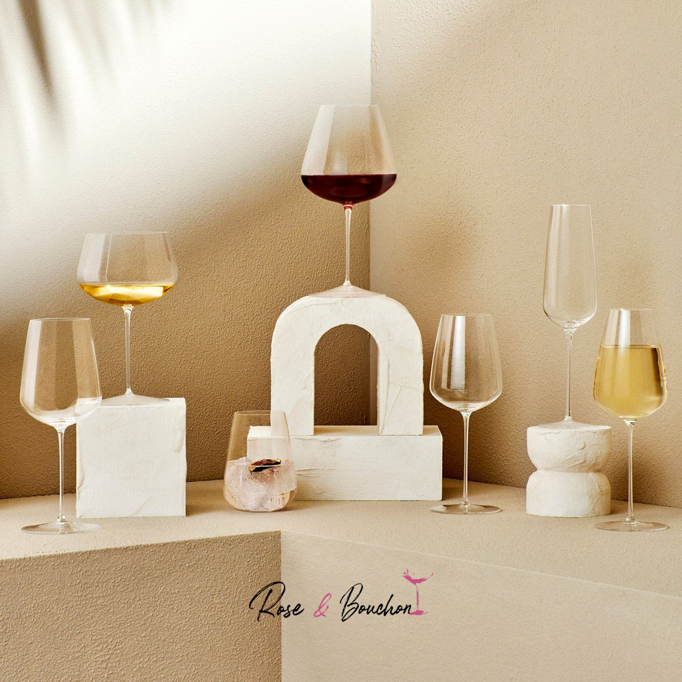 Verre à vin blanc et champagne en cristal de la gamme STEM  (Pack de 2)