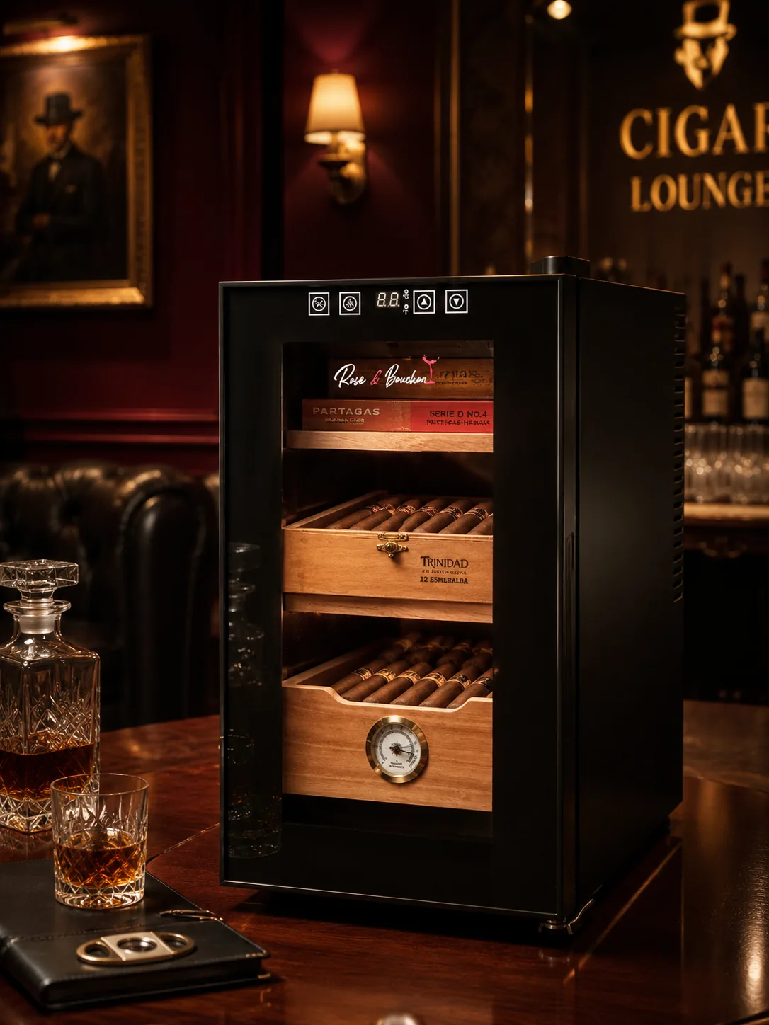 Rose et Bouchon | Cave à cigare 150 cigares – Protection et stabilité — produit