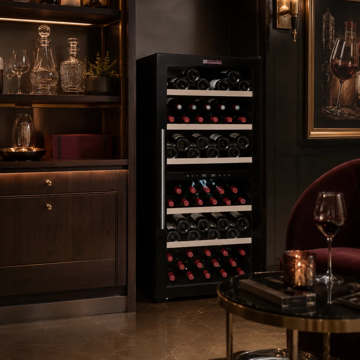 Rose et Bouchon | Cave à vin 102 bouteilles – Double température maîtrisée — produit
