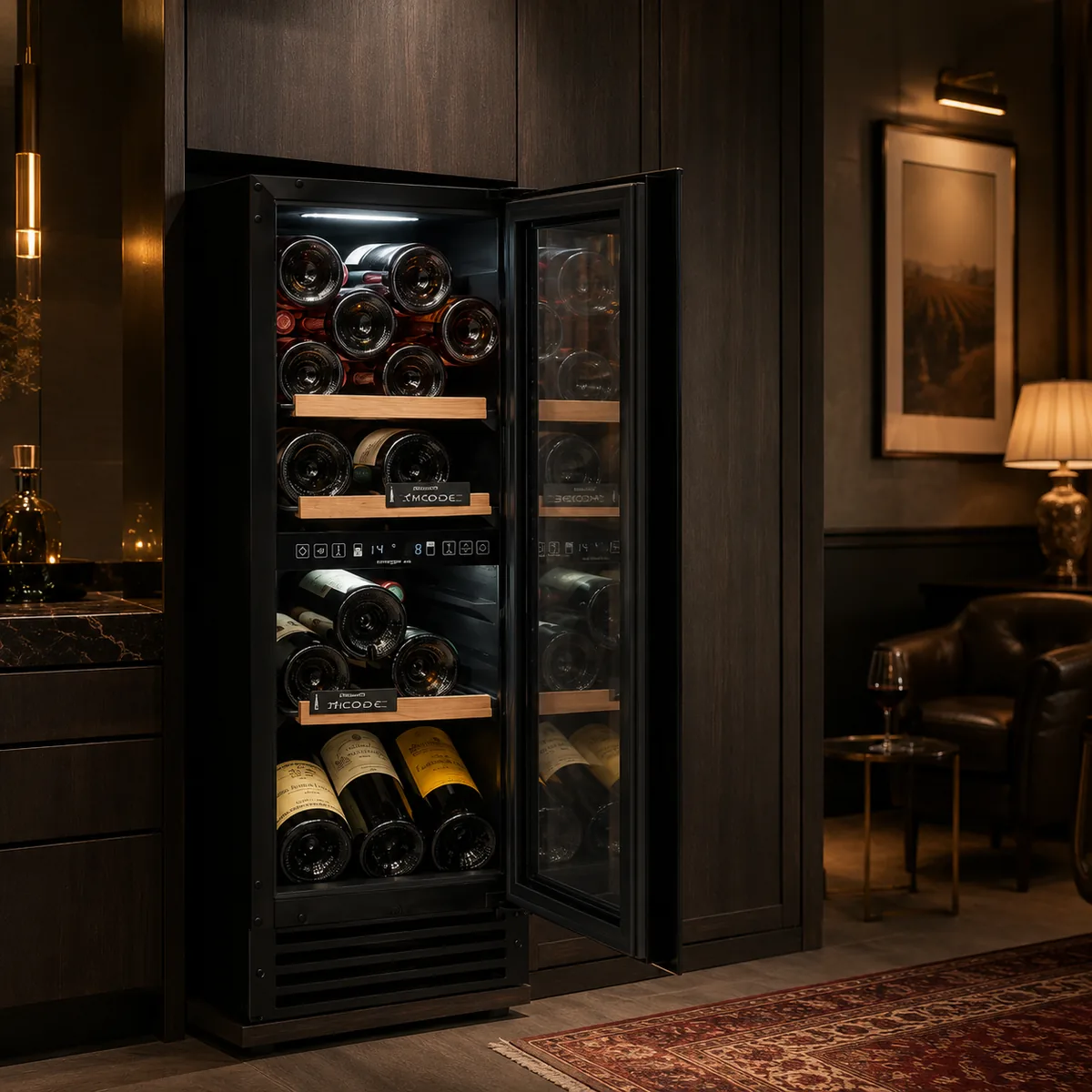 Rose et Bouchon | Cave à vin 27 bouteilles encastrable – Service précis — produit