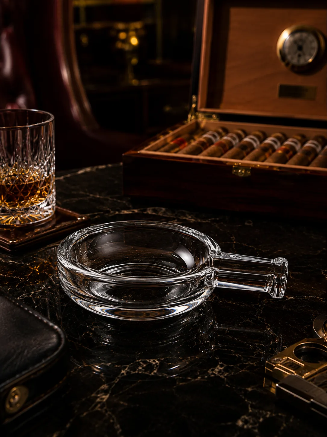 Rose et Bouchon | Cendrier à cigare NUDE Egoist – Rituel maîtrisé en verre — produit