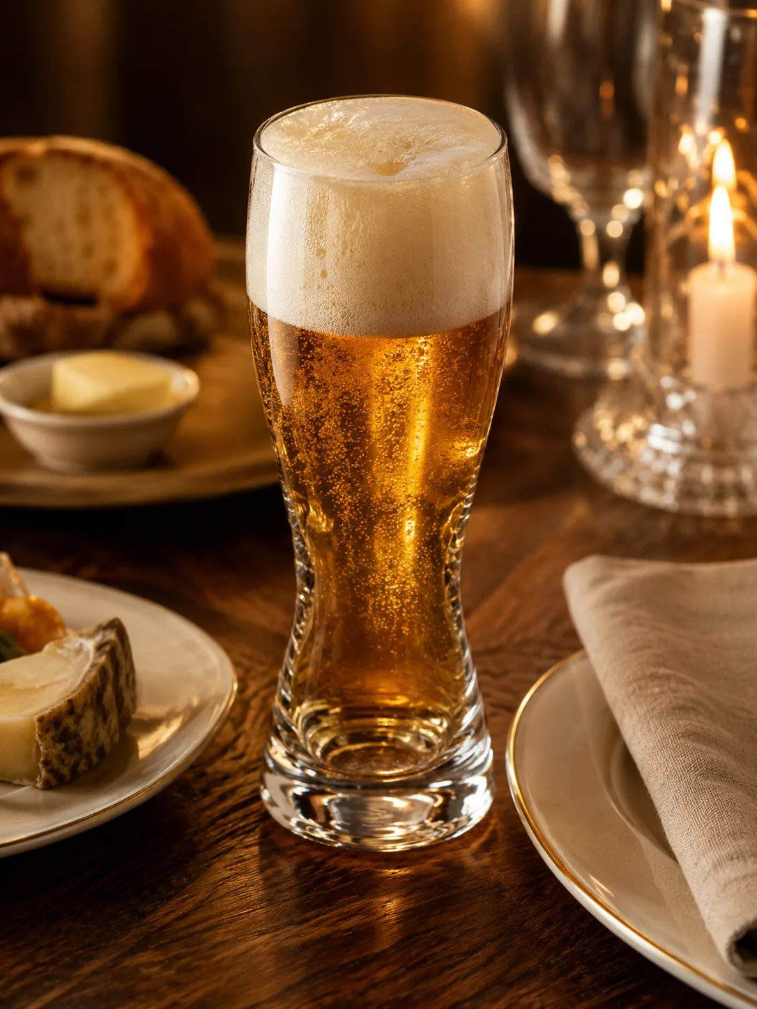 Rose et Bouchon | Coupe à bière Weizem 50cl – Verre à bière essentiel — produit