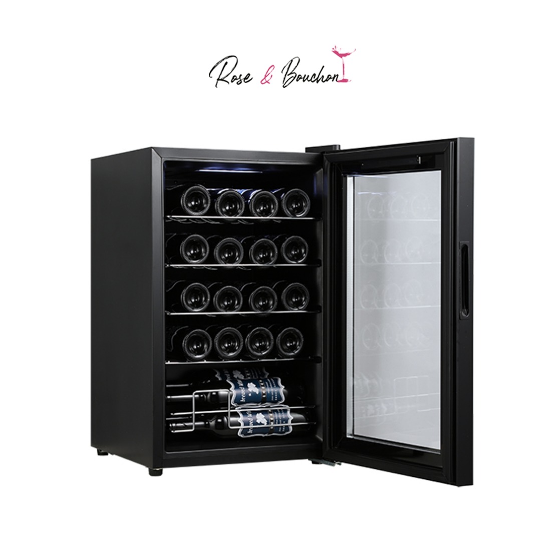 Cave à vin – 20 bouteilles Compressor system-Rose et bouchon