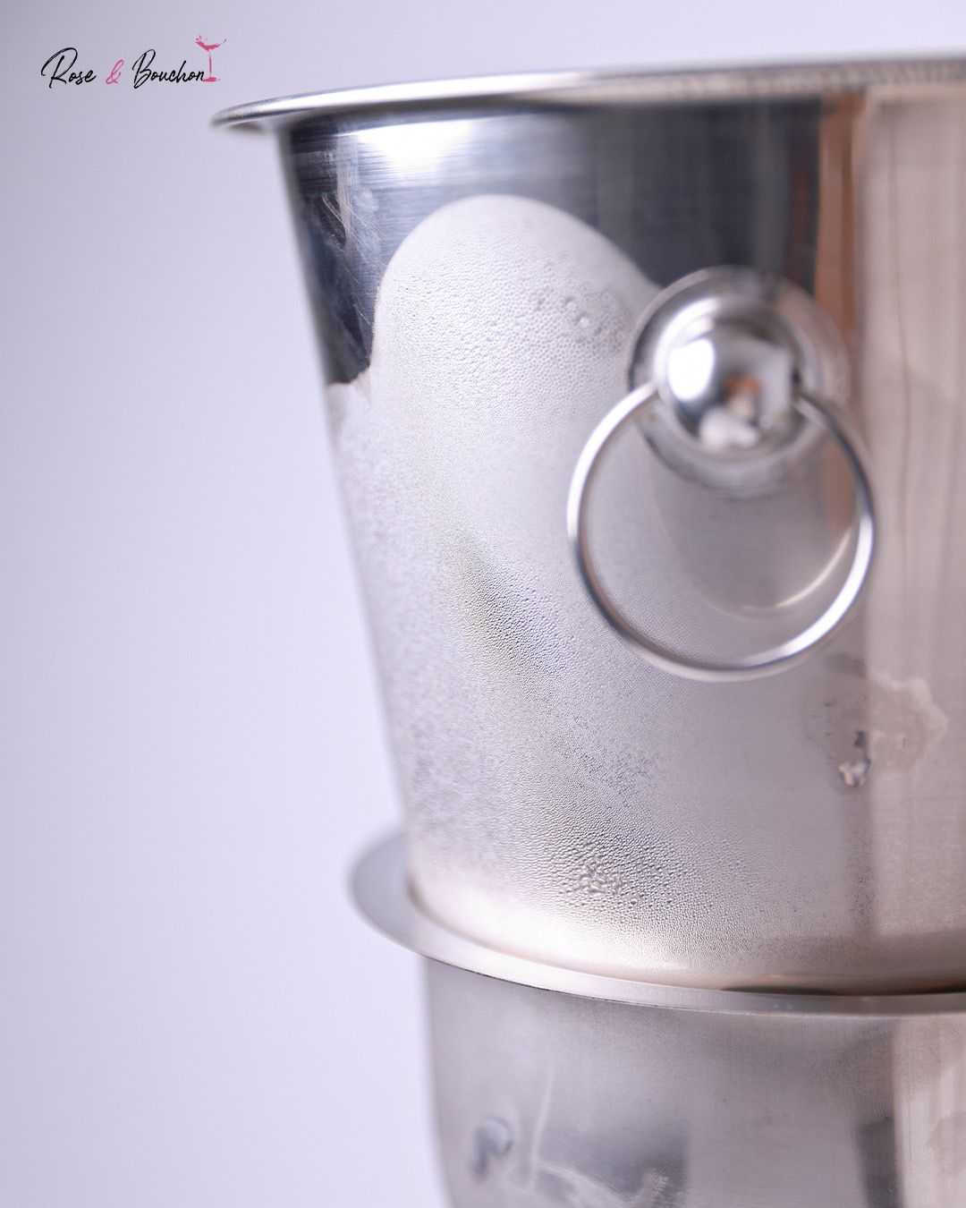 Set Seau à Glace en Acier Inoxydable avec Support - Vue 7