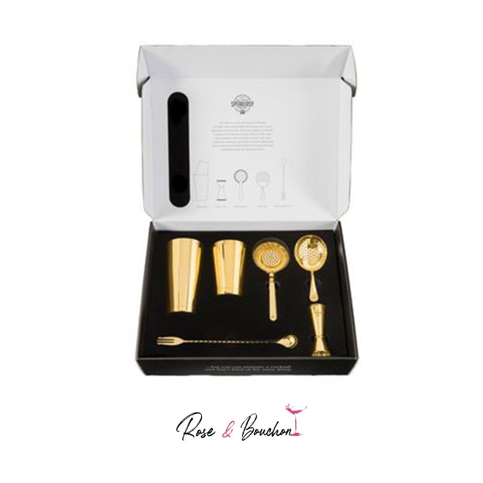 Cocktail Tool Set Gold Speak