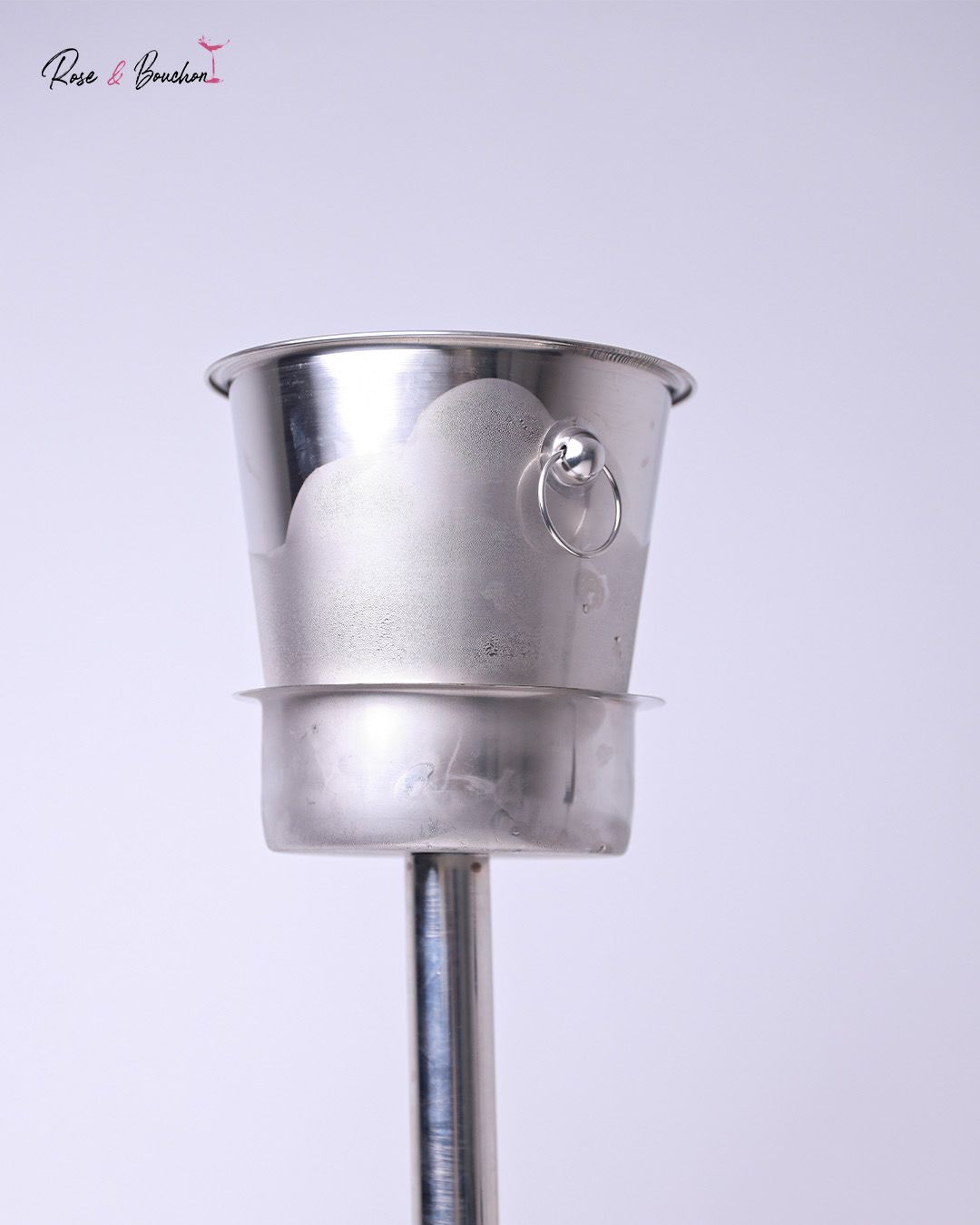 Set Seau à Glace en Acier Inoxydable avec Support - Vue 5