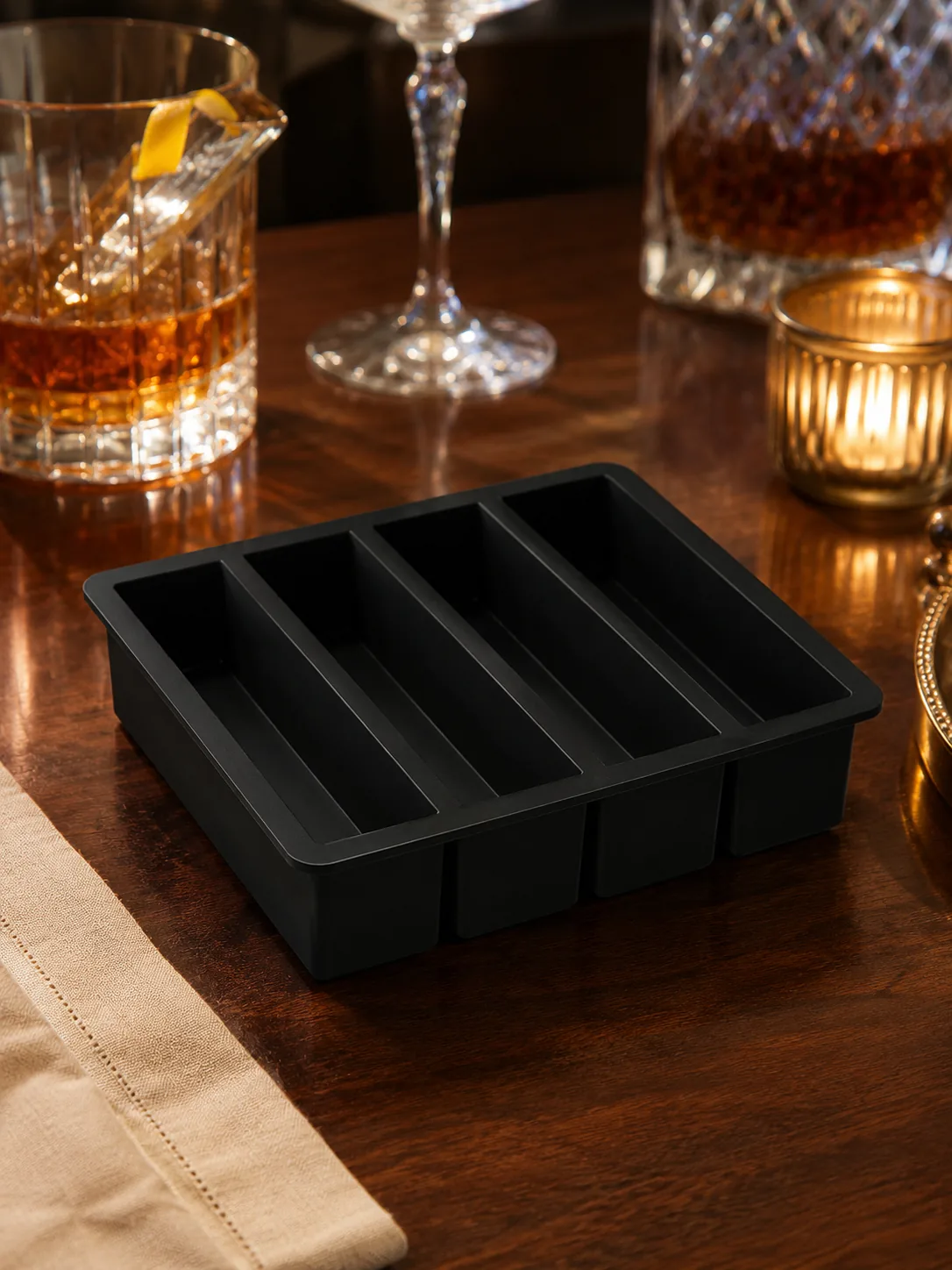 Rose et Bouchon | Ice Tray Collins 4 pièces – Glaçons parfaits, service net — produit