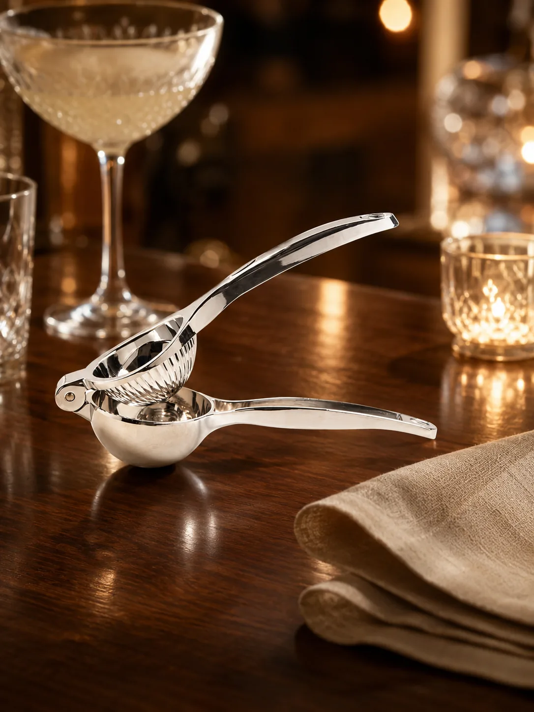 Rose et Bouchon | Lime Squeezer chromé – Précision pour cocktails — produit