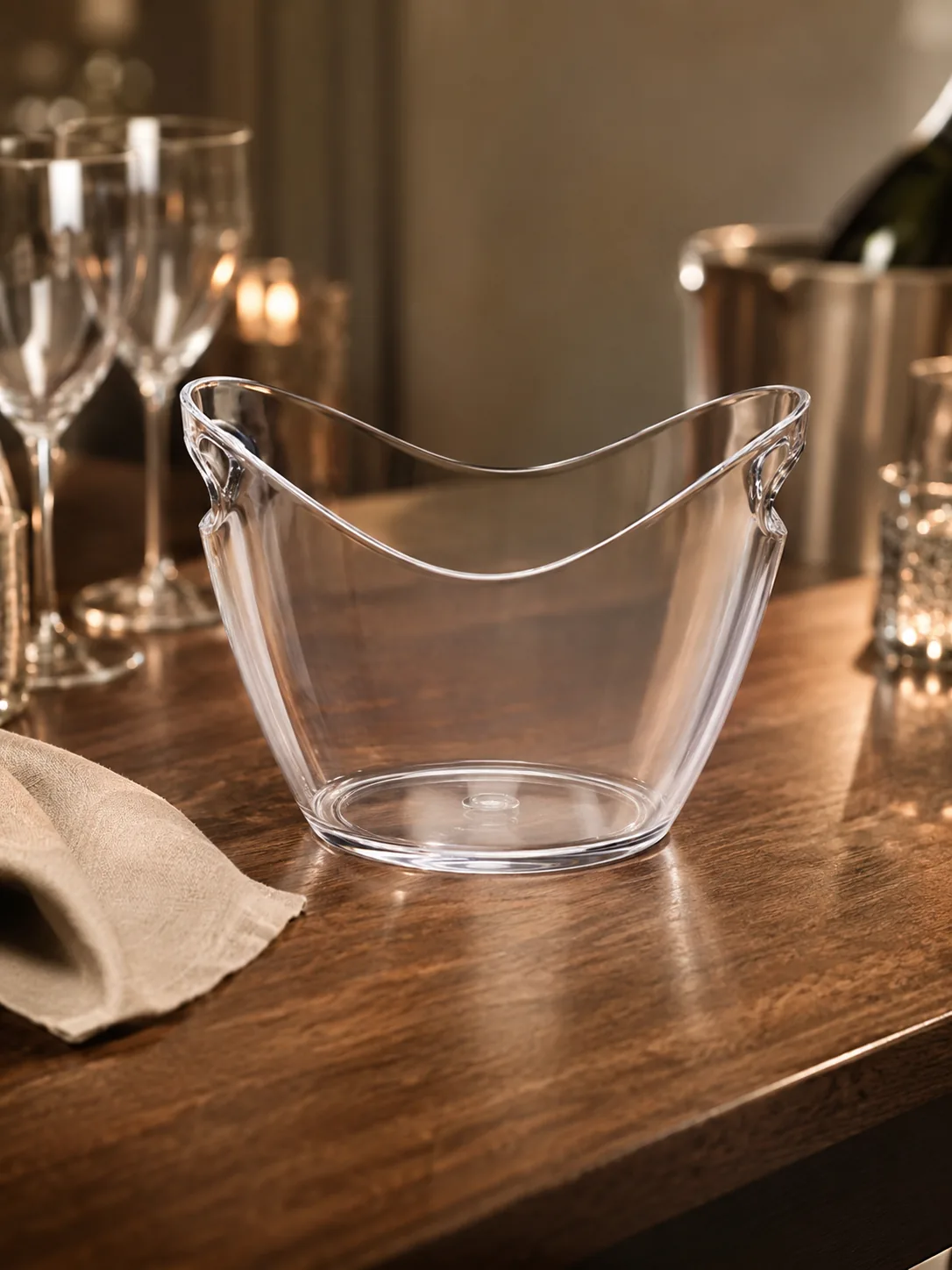 Rose et Bouchon | Seau à glace polycarbonate – Service soigné bouteilles — produit