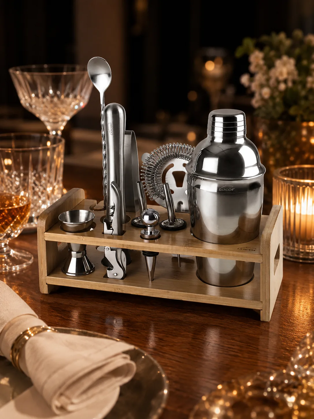 Rose et Bouchon | Set Cocktail Bambou – Les essentiels à portée de main — produit