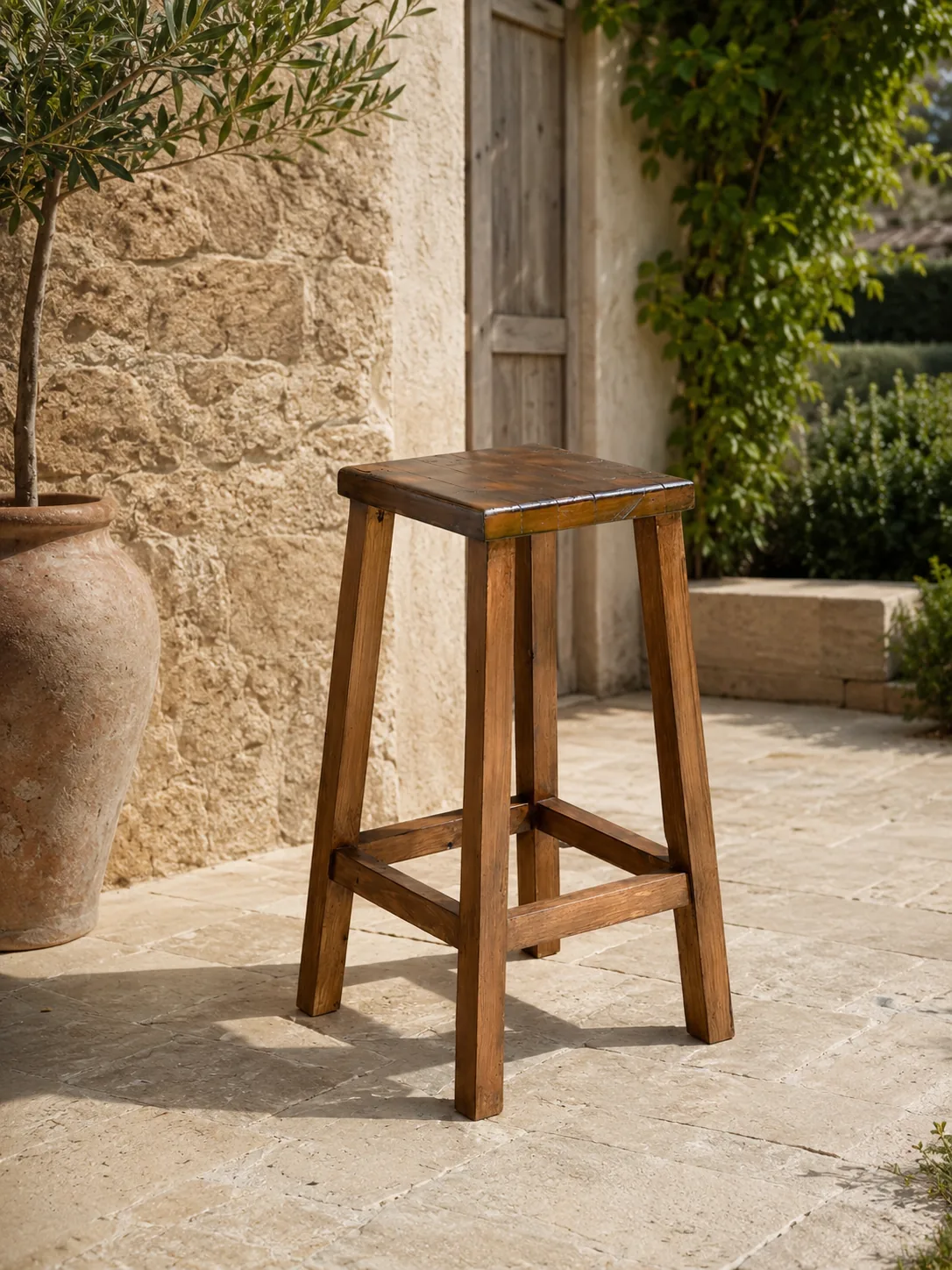 Rose et Bouchon | Tabouret de bar bois massif – Élégance fonctionnelle — produit