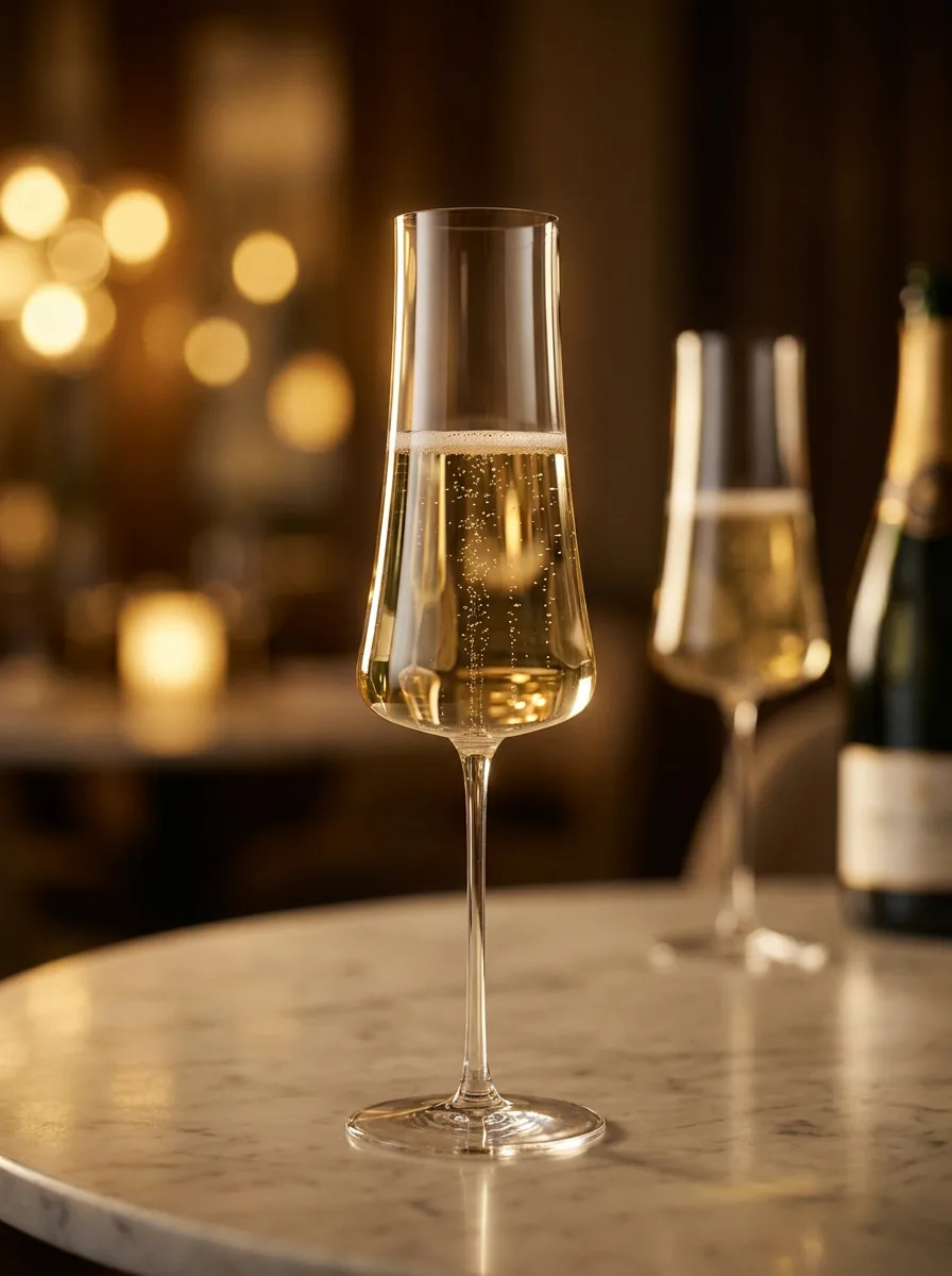 Rose et Bouchon | Verres à champagne NUDE Volcano – Clarté et éclat unique — produit